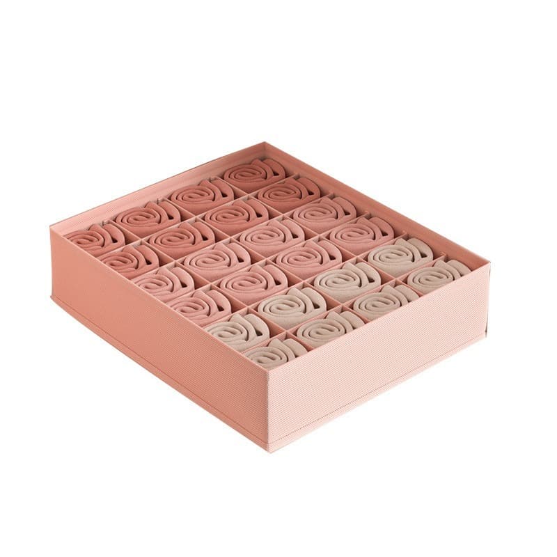Fabric Socks Drawer Organizer – 24 Grid Underwear and Sock Storage Box