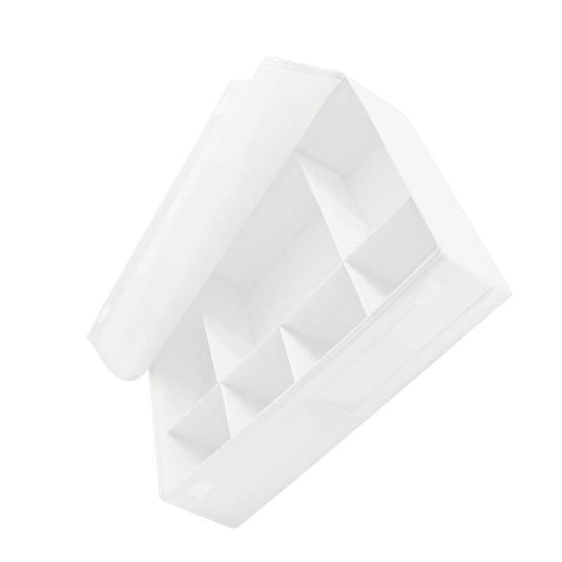 Fabric Underwear Drawer Organizer with Lid – 7 Grid Storage Box