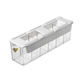 Underwear Drawer Organizer with Lid – Plastic Sock Storage Box