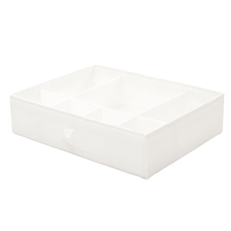 Fabric Underwear Drawer Organizer with Lid – 7 Grid Storage Box