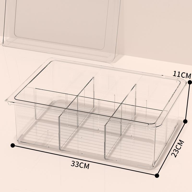 Plastic Underwear Storage Box with Lid – Drawer Organizer