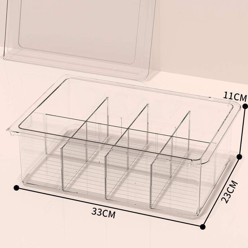 Plastic Underwear Storage Box with Lid – Drawer Organizer